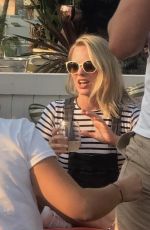 MARGOT ROBBIE with Friends at Mama Shelter Bar in Los Angeles 07/16/2017