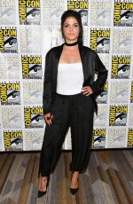 MARIE AVGEROPOULOS at The 100 Press Line at Comic-con in San Diego 07/21/2017