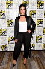 MARIE AVGEROPOULOS at The 100 Press Line at Comic-con in San Diego 07/21/2017