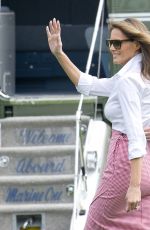 MELANIA TRUMP Leaves White House in Washington D.C. 06/30/2017