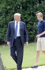 MELANIA TRUMP Leaves White House in Washington D.C. 06/30/2017