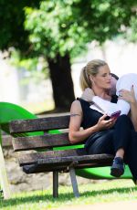 MICHELLE HUNZIKER and Tomaso Trussardi at Park in Bergamo 07/15/2017