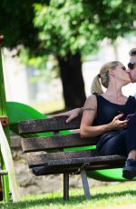 MICHELLE HUNZIKER and Tomaso Trussardi at Park in Bergamo 07/15/2017