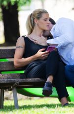 MICHELLE HUNZIKER and Tomaso Trussardi at Park in Bergamo 07/15/2017