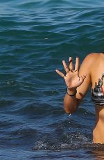 MICHELLE RODRIGUEZ in Bikini at a Beach in St Tropez 07/09/2017
