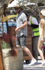 MILEY CYRUS and Liam Hemsworth at Soho House in Malibu 07/09/2017