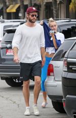 MILEY CYRUS and Liam Hemsworth Out for Ice Cream in Malibu 07/16/2017