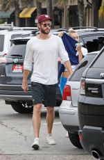 MILEY CYRUS and Liam Hemsworth Out for Ice Cream in Malibu 07/16/2017