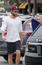 MILEY CYRUS and Liam Hemsworth Out for Ice Cream in Malibu 07/16/2017