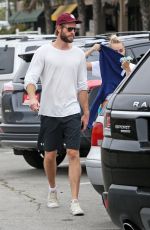 MILEY CYRUS and Liam Hemsworth Out for Ice Cream in Malibu 07/16/2017