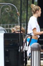 MILEY CYRUS in Leggings Out in Malibu 07/16/2017