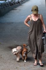 MINKA KELLY at a Dog Park in West Hollywood 07/18/2017