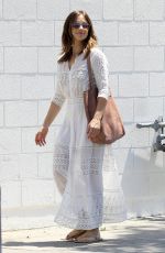 MINKA KELLY in White Out in Beverly Hills 07/12/2017