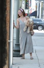 MINKA KELLY Out with Her Dog in La Quinta 07/17/2017