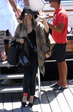 MIRA SORVINO Arrives at Ischia Global Fest in Lacco Ameno 07/09/2017