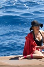 MIRA SORVINO on Vacation in Capri 07/12/2017