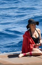 MIRA SORVINO on Vacation in Capri 07/12/2017