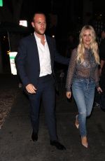 MORGAN STEWART Out for Dinner in West Hollywood 07/01/2017