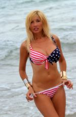 NADEEA VOLIANOVA in Bikini on the Beach in Miami 07/02/2017