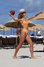 NATALIA BORGES in Bikini on the Beach in Miami 07/01/2017