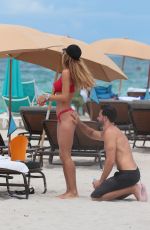 NATALIA BORGES in Bikini on the Beach in Miami 07/04/2017