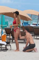 NATALIA BORGES in Bikini on the Beach in Miami 07/04/2017