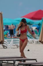 NATALIA BORGES in Bikini on the Beach in Miami 07/04/2017