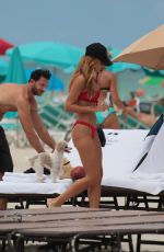 NATALIA BORGES in Bikini on the Beach in Miami 07/04/2017