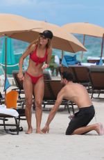 NATALIA BORGES in Bikini on the Beach in Miami 07/04/2017
