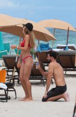 NATALIA BORGES in Bikini on the Beach in Miami 07/04/2017