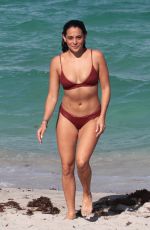 NATALIE MARTINEZ in Bikini at a Beach in Miami 07/08/2017