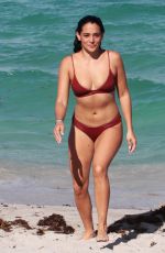 NATALIE MARTINEZ in Bikini at a Beach in Miami 07/08/2017