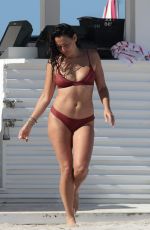 NATALIE MARTINEZ in Bikini on the Beach in Miami 07/05/2017