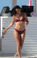NATALIE MARTINEZ in Bikini on the Beach in Miami 07/05/2017