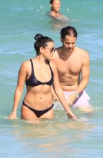 NATALIE MARTINEZ in Bikini on the Beach in Miami 07/14/2017