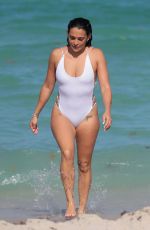 NATALIE MARTINEZ in Swimsuit at a Beach in Miami 07/08/2017