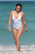 NATALIE MARTINEZ in Swimsuit at a Beach in Miami 07/08/2017