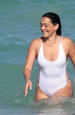 NATALIE MARTINEZ in Swimsuit at a Beach in Miami 07/08/2017