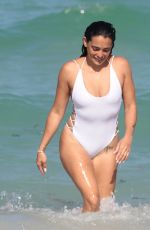 NATALIE MARTINEZ in Swimsuit at a Beach in Miami 07/08/2017