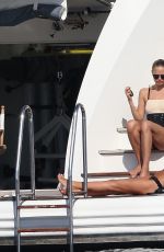 NATASHA POLY in Swimsuit on the Yacht in Saint Tropez 07/26/2017