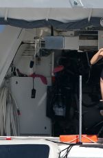 NATASHA POLY in Swimsuit on the Yacht in Saint Tropez 07/26/2017