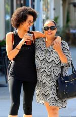 NATHALIE EMMANUEL Out and About in Beverly Hills 07/10/2017
