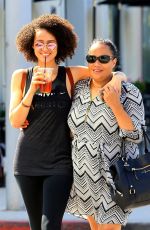 NATHALIE EMMANUEL Out and About in Beverly Hills 07/10/2017