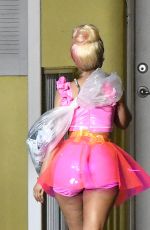 NICKI MINAJ on the Set of Rake it Up Music Video in Miami 07/19/2017