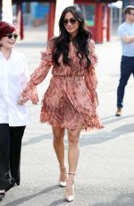 NICOLE SCHERZINGER and SHARON OSBOURNE at The X Factor Auditions in Surrey 07/09/2017