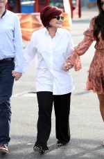 NICOLE SCHERZINGER and SHARON OSBOURNE at The X Factor Auditions in Surrey 07/09/2017