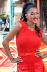 NICOLE SCHERZINGER Arrives at The X Factor Auditions in London 07/06/2017