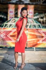 NICOLE SCHERZINGER Arrives at The X Factor Auditions in London 07/06/2017