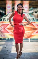 NICOLE SCHERZINGER Arrives at The X Factor Auditions in London 07/06/2017