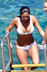 NICOLE SCHERZINGER in Bikini at a Beach in Capri 07/17/2017
